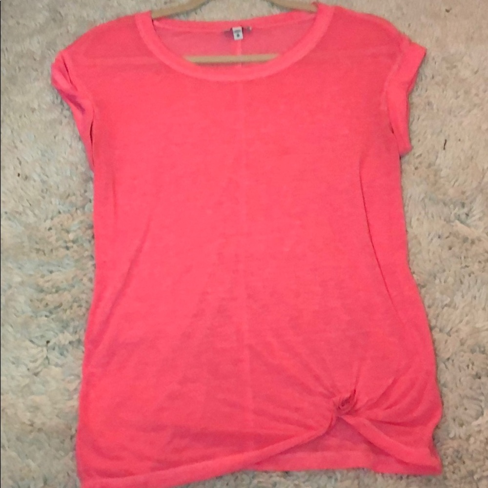 EXPRESS Burnout coral Tee